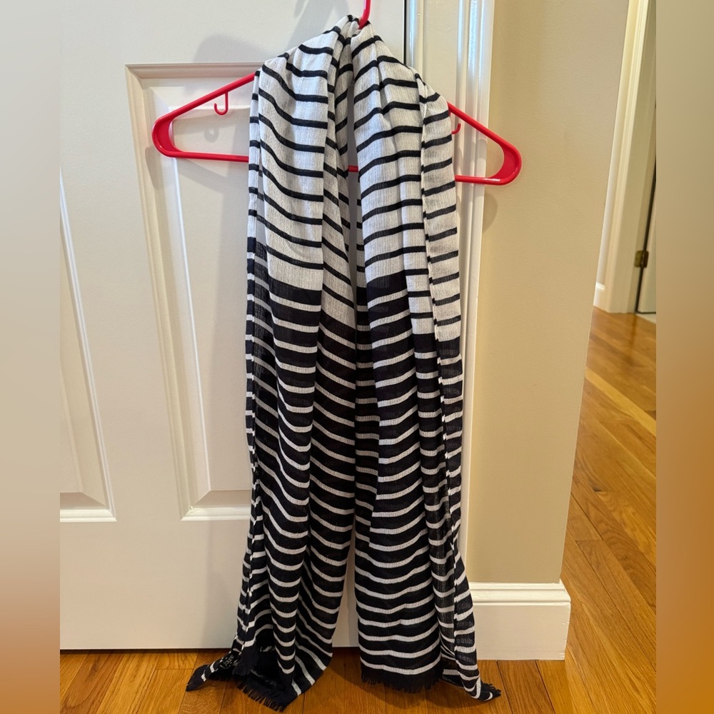 J. Crew Scarf- Navy/White
